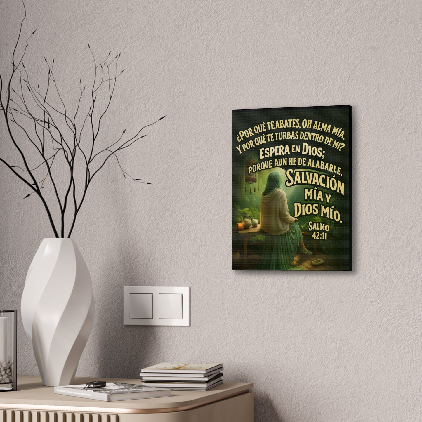 Salmo 42:11 Salvación Mía y Dios Mío Canvas Wall Art