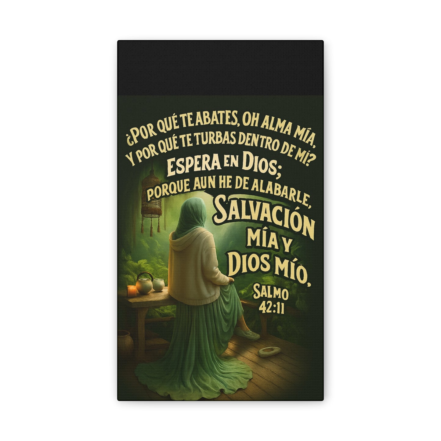 Salmo 42:11 Salvación Mía y Dios Mío Canvas Wall Art
