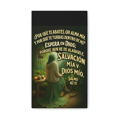 Salmo 42:11 Salvación Mía y Dios Mío Canvas Wall Art