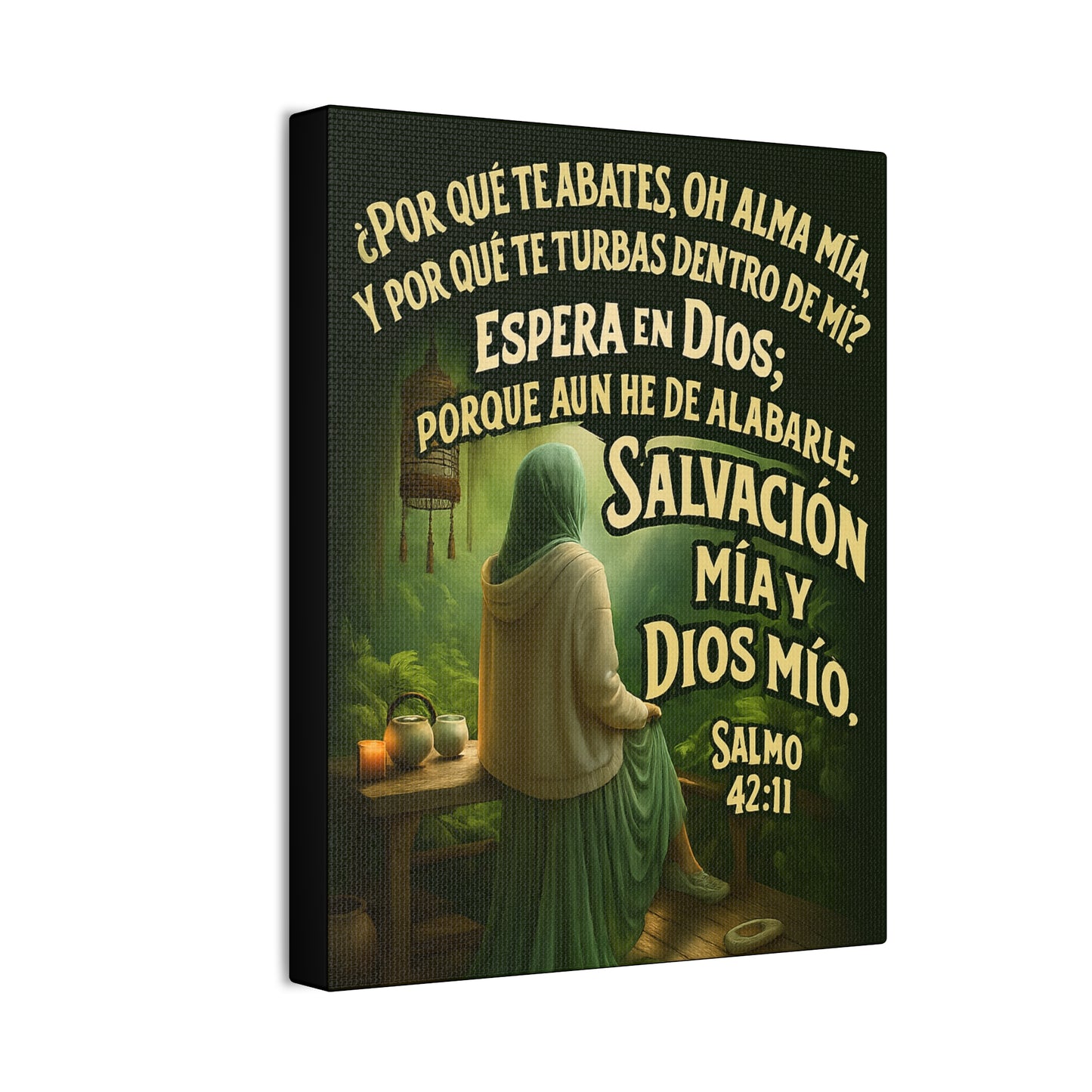 Salmo 42:11 Salvación Mía y Dios Mío Canvas Wall Art