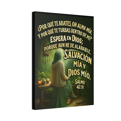Salmo 42:11 Salvación Mía y Dios Mío Canvas Wall Art