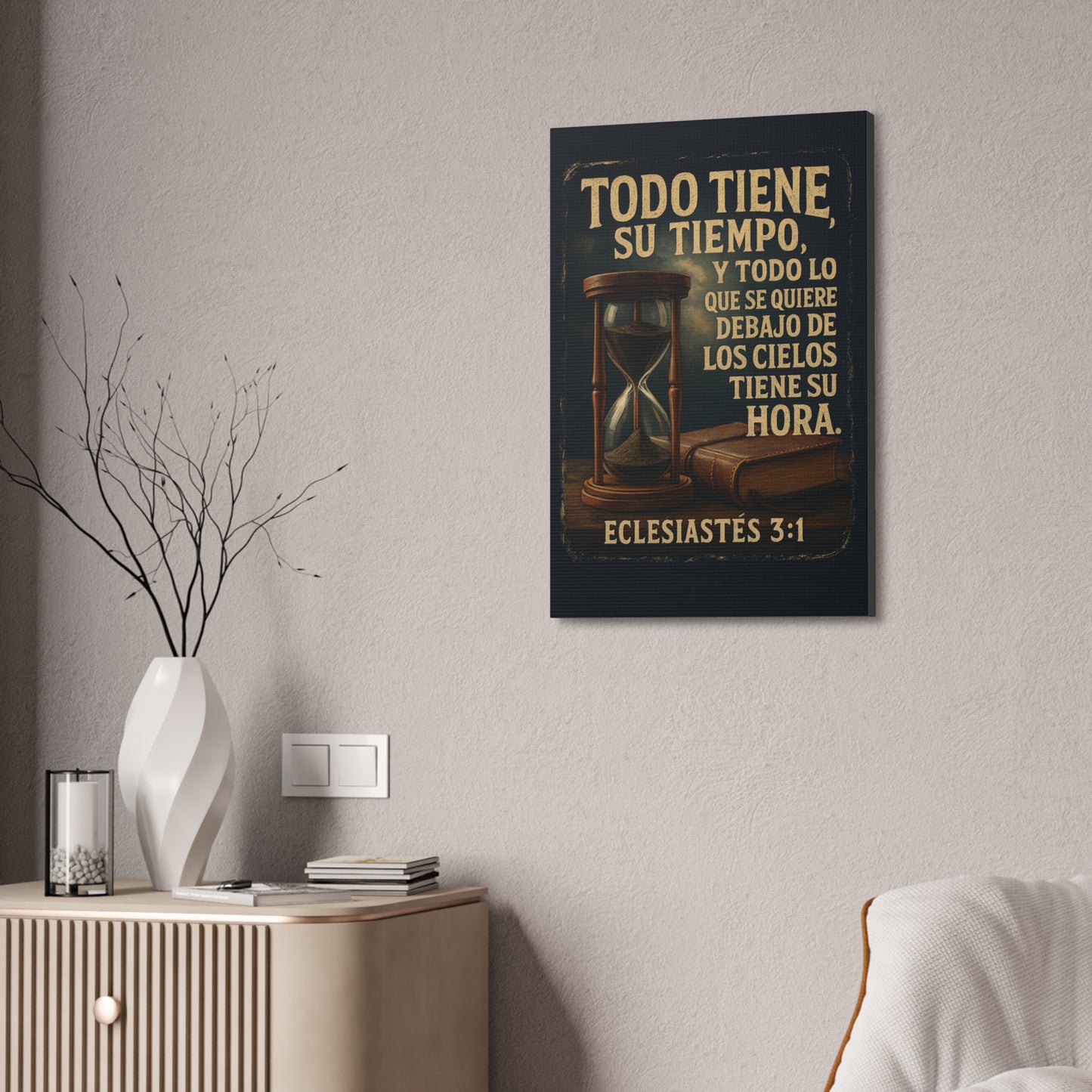 Eclesiastés 3:1 Todo Tiene Su Tiempo, Canvas Wall Art