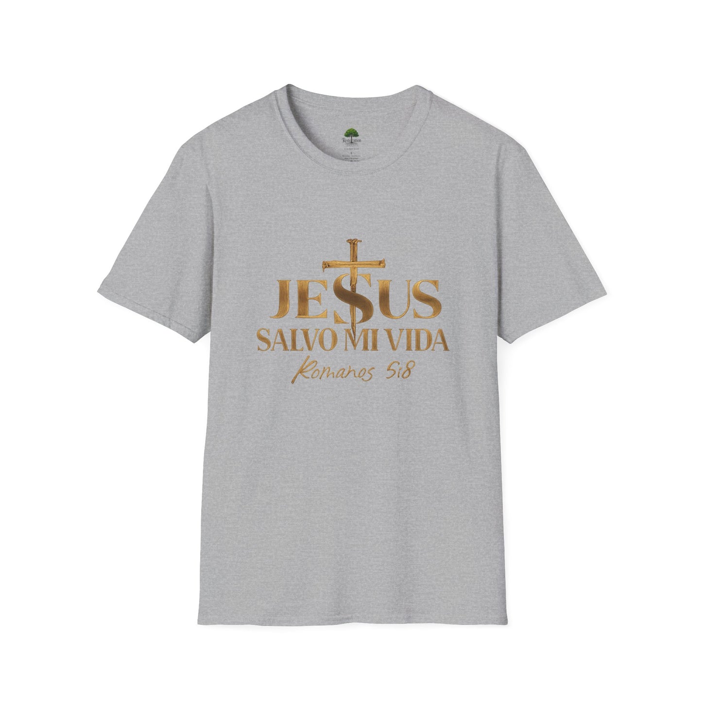 Romanos 5:8 Jesus Salvo Mi Vida T-Shirt