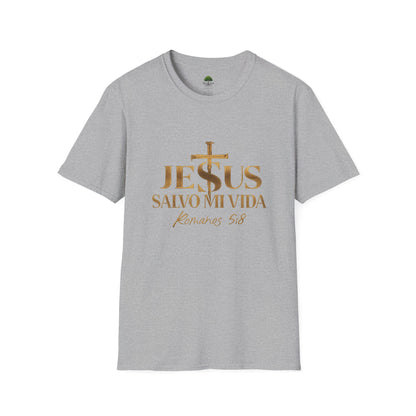 Romanos 5:8 Jesus Salvo Mi Vida T-Shirt