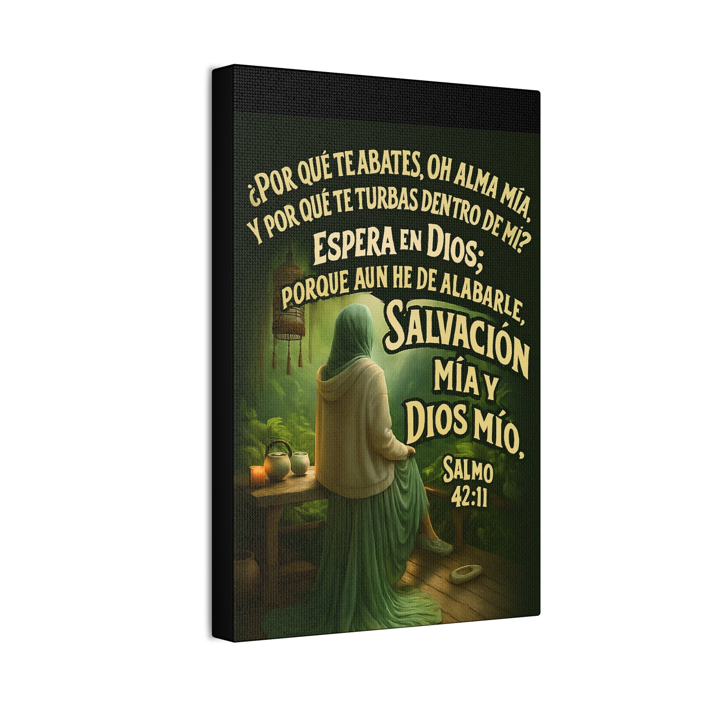 Salmo 42:11 Salvación Mía y Dios Mío Canvas Wall Art
