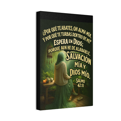 Salmo 42:11 Salvación Mía y Dios Mío Canvas Wall Art