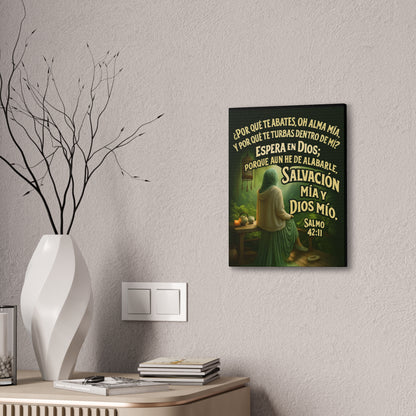 Salmo 42:11 Salvación Mía y Dios Mío Canvas Wall Art
