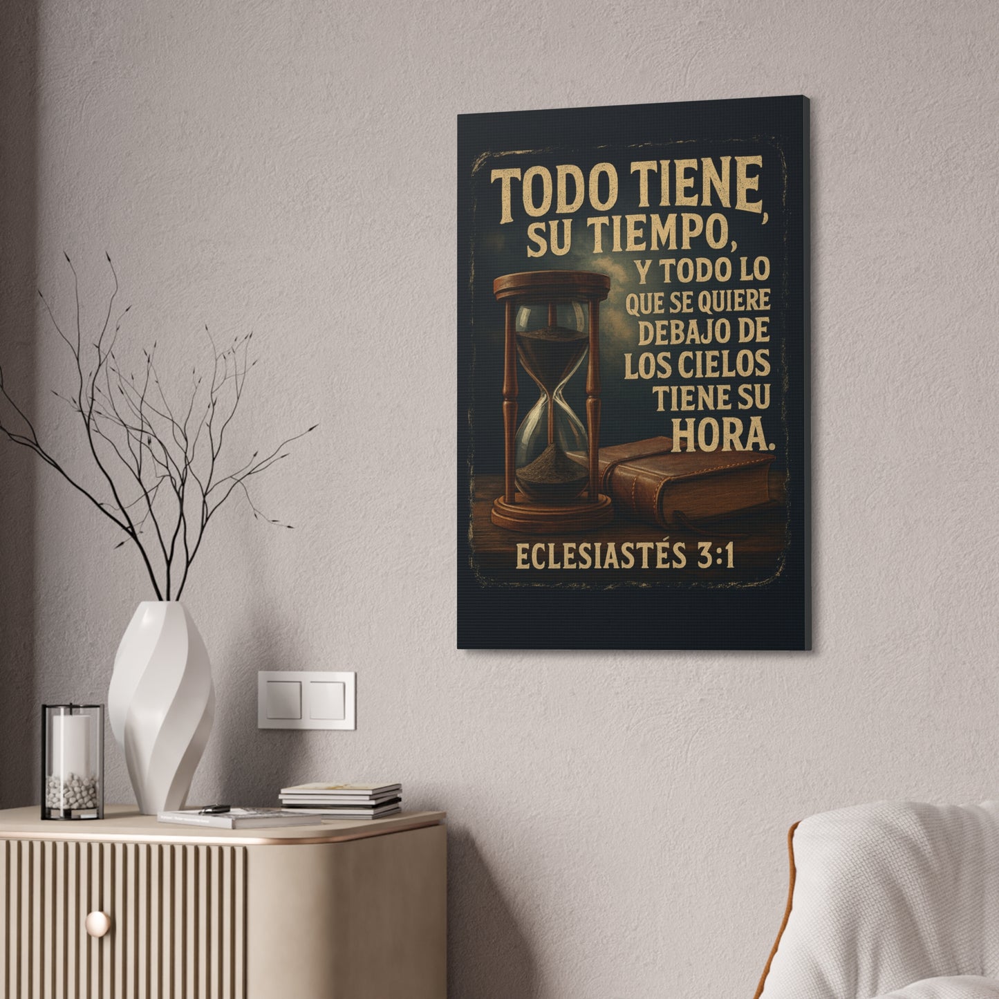 Eclesiastés 3:1 Todo Tiene Su Tiempo, Canvas Wall Art