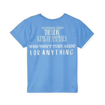Kids Proverbs 30:30 The Lion King of Animals T-Shirt