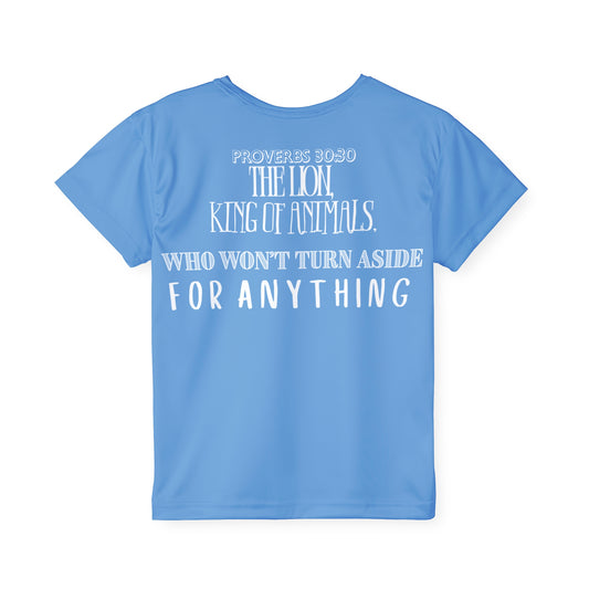 Kids Proverbs 30:30 The Lion King of Animals T-Shirt
