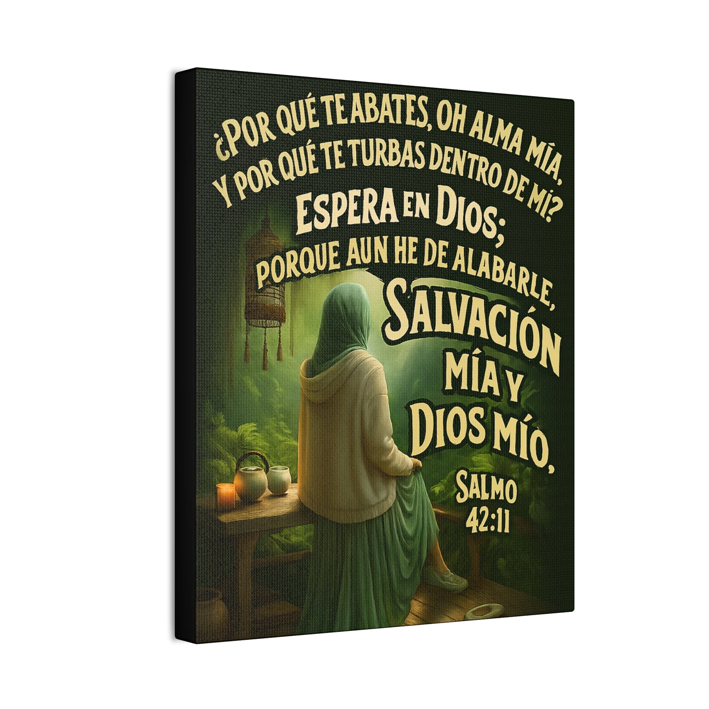 Salmo 42:11 Salvación Mía y Dios Mío Canvas Wall Art