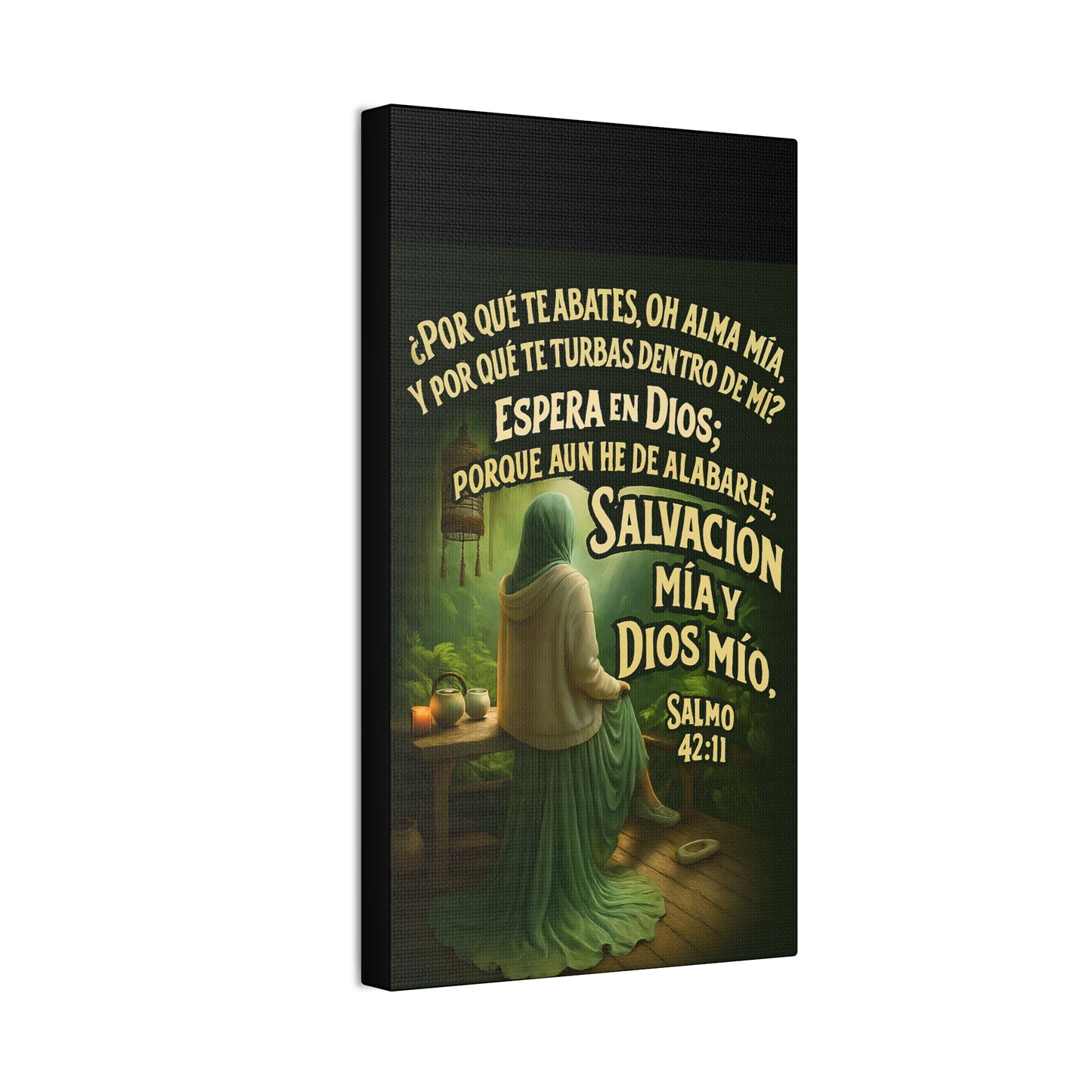 Salmo 42:11 Salvación Mía y Dios Mío Canvas Wall Art