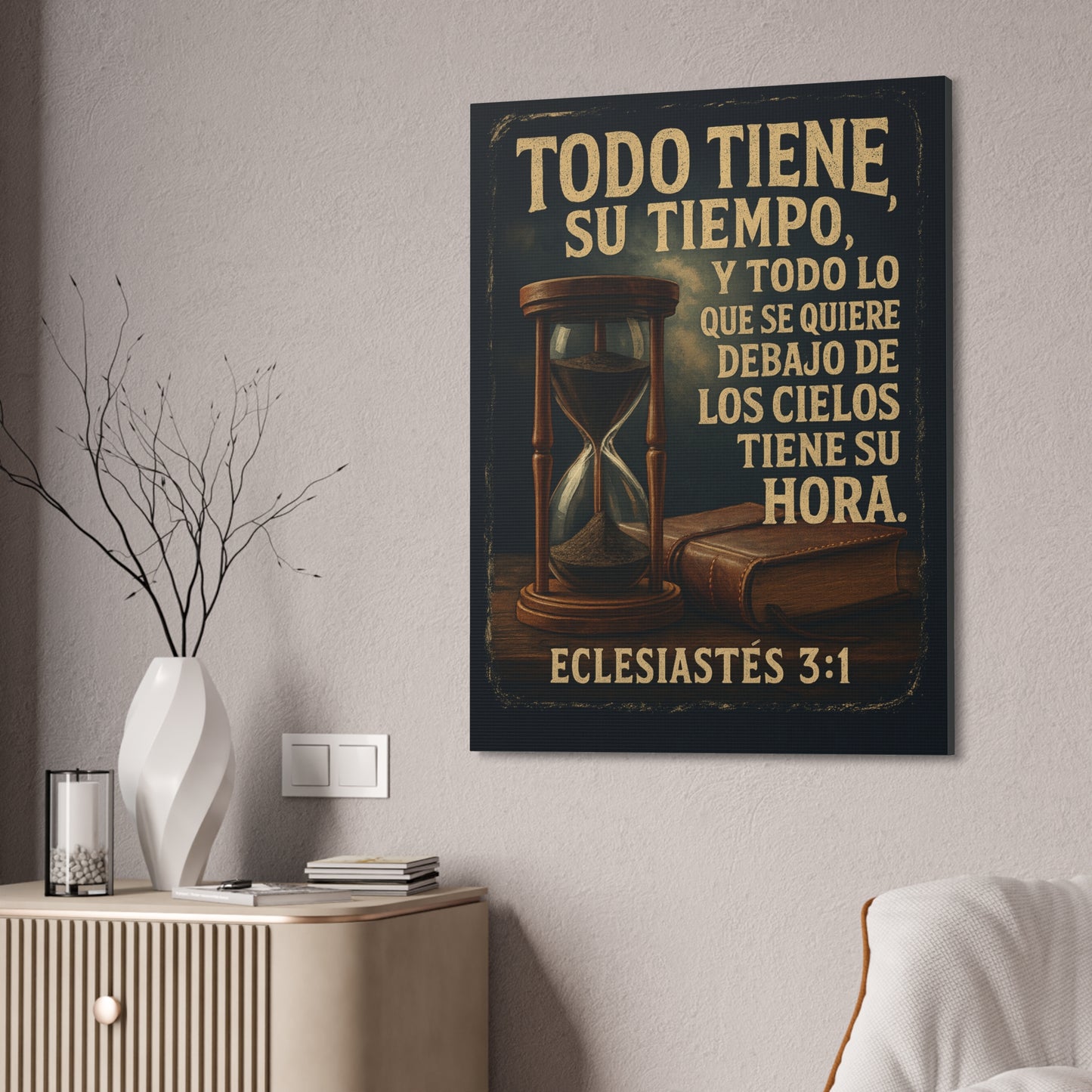 Eclesiastés 3:1 Todo Tiene Su Tiempo, Canvas Wall Art