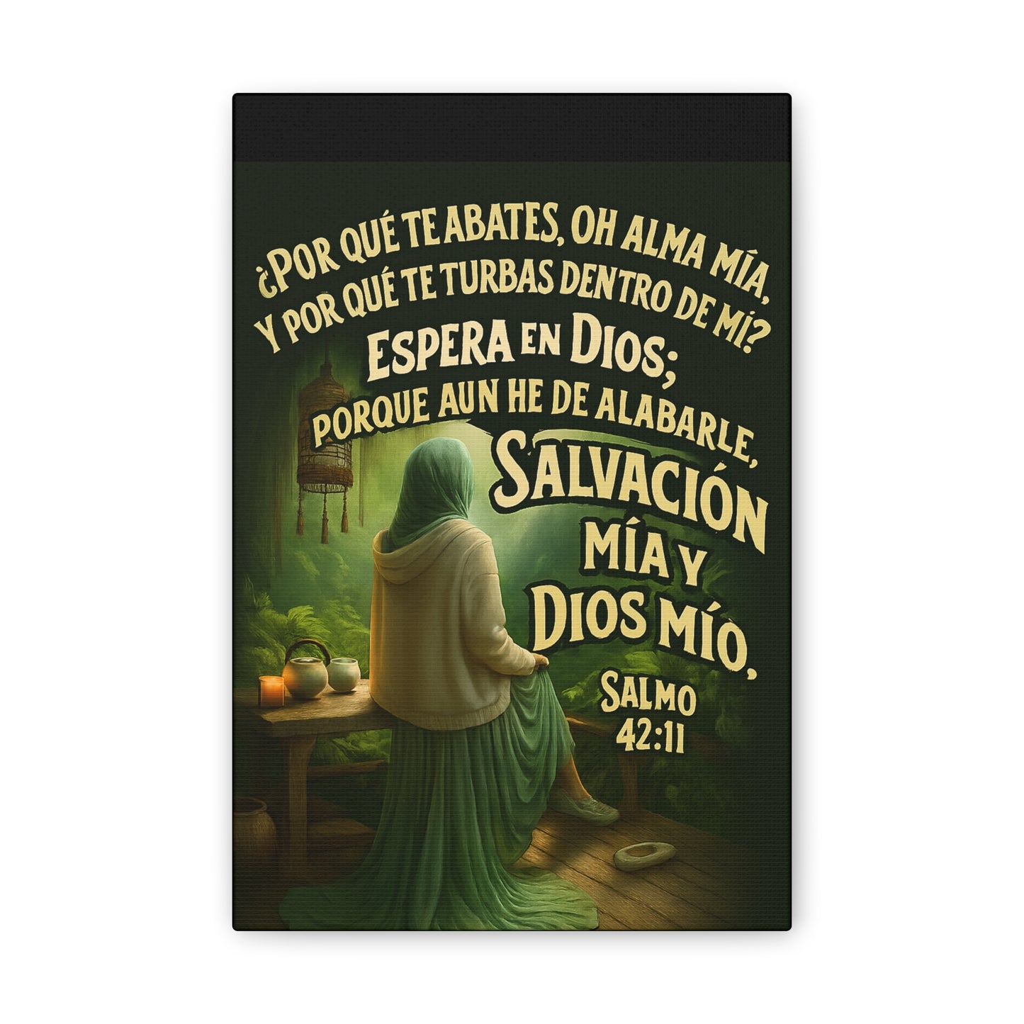 Salmo 42:11 Salvación Mía y Dios Mío Canvas Wall Art